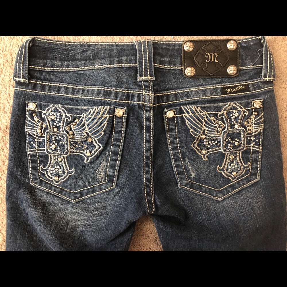 Miss me dark wash bootcut jeans